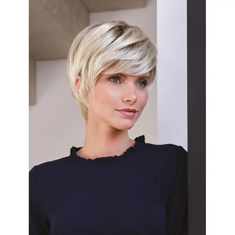 Best Boycuts Synthetic Blonde Monofilament Straight Short Hair Wigs