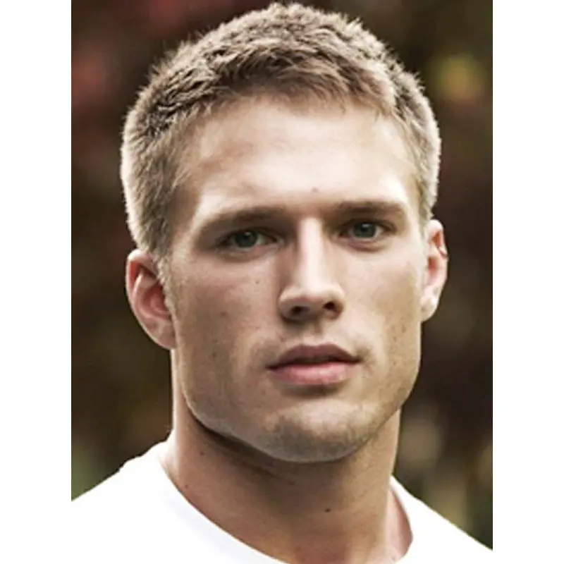 Ideal Short Straight Blonde Men Wigs