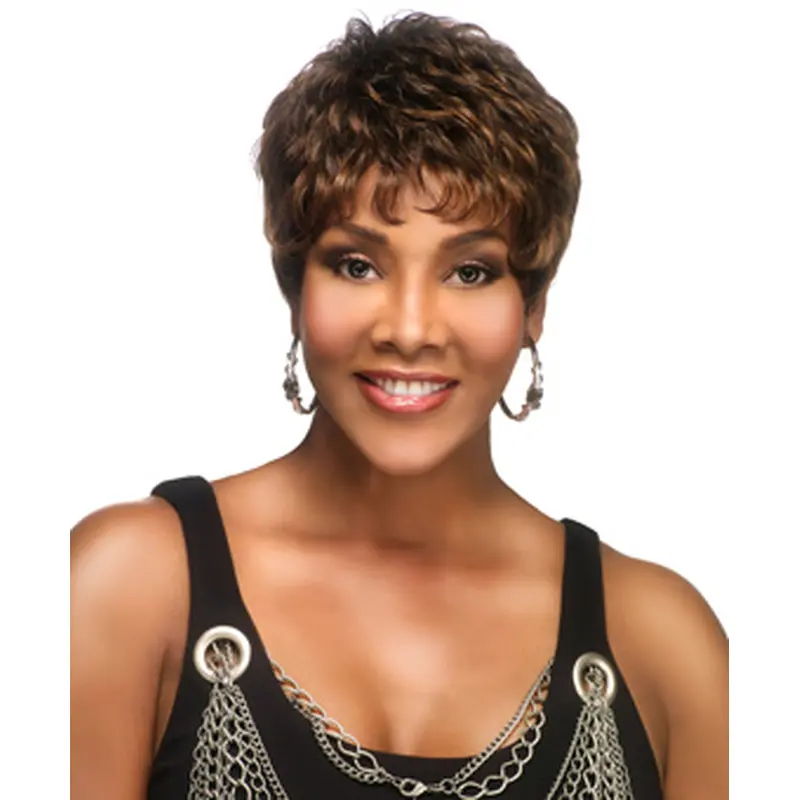 Amazing Brown Wavy Short Petite Wigs