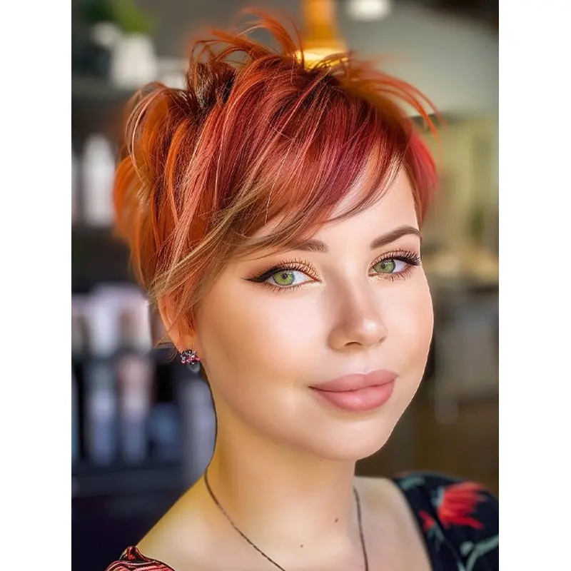 Short Lace Front Wigs Short Straight Remy Human Hair Boycuts 6" Wigs