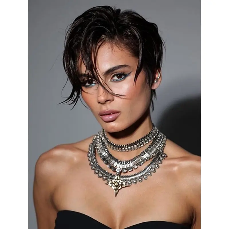 6" Boycuts Synthetic Wavy Short Style Wigs