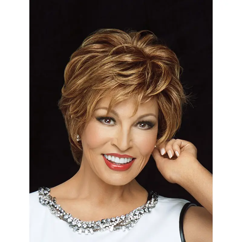 Blonde Wavy Short Human Hair Wigs