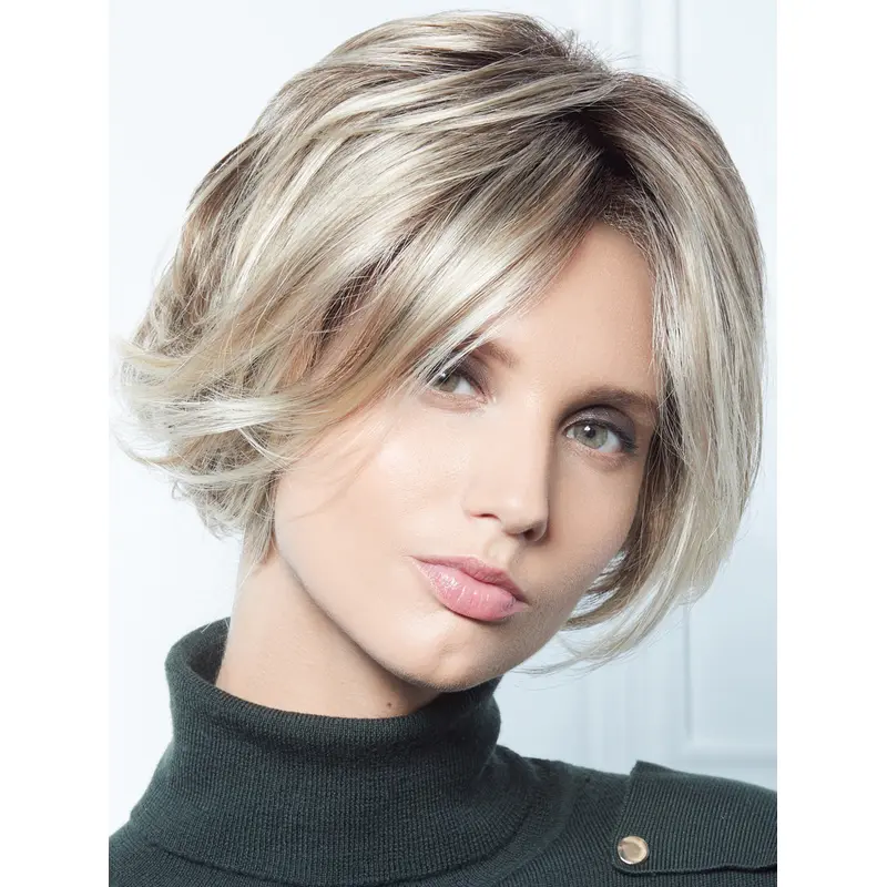 Blonde Medium Wig 10" Synthetic Wavy Layered Wigs