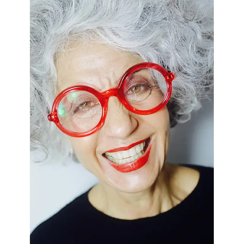 8" Curly Synthetic Grey Bob Style Wigs