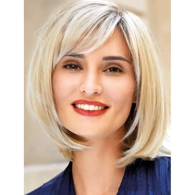 Best Lace Wigs Blonde Shoulder Length Straight Bobs Wigs