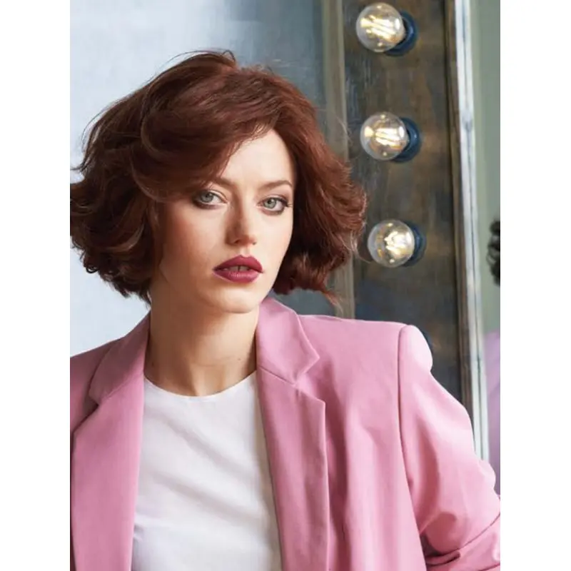 Trendy Wigs Wavy Remy Human Hair 10" 100% Hand-Tied Wigs