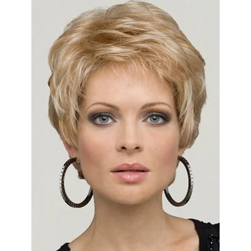 Blonde Wavy Synthetic No-fuss Wigs For Cancer