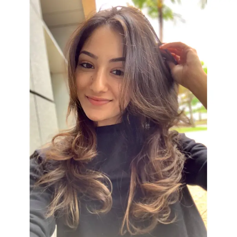 Long Brown Wig 18" Wavy Monofilament Synthetic Without Bangs Wigs