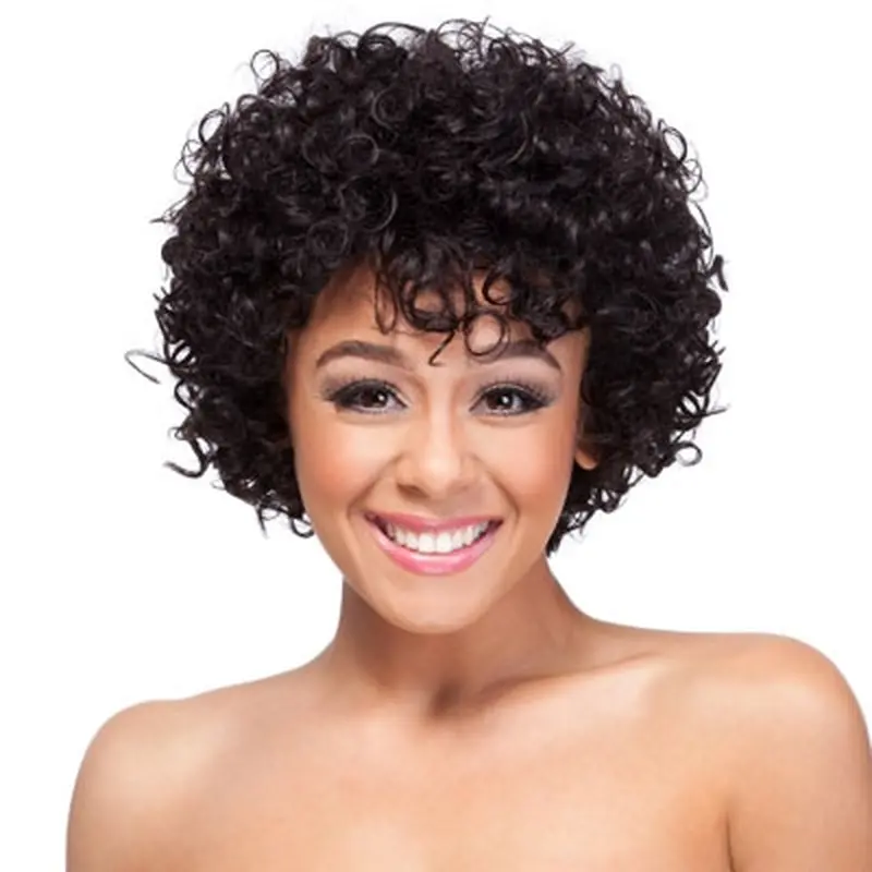 Auburn Classic Curly Short Wigs