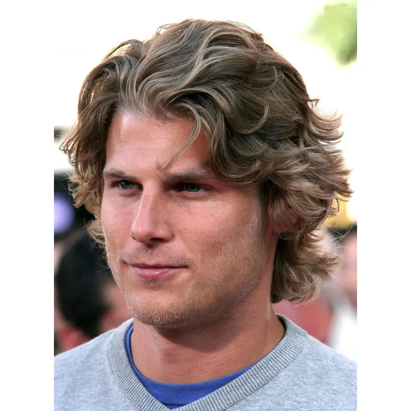 Discount Brown Curly Short Men Wigs