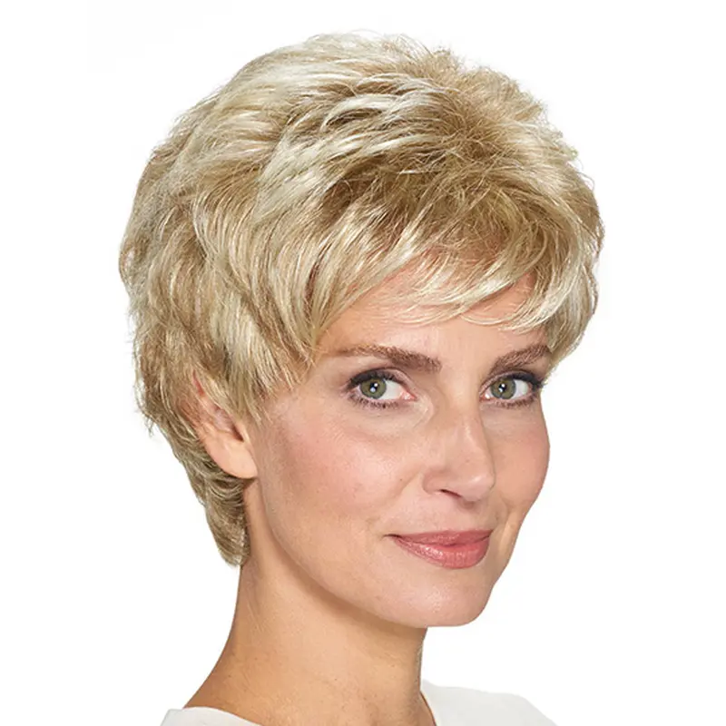 8" Straight Capless Synthetic Layered Best Short Wigs