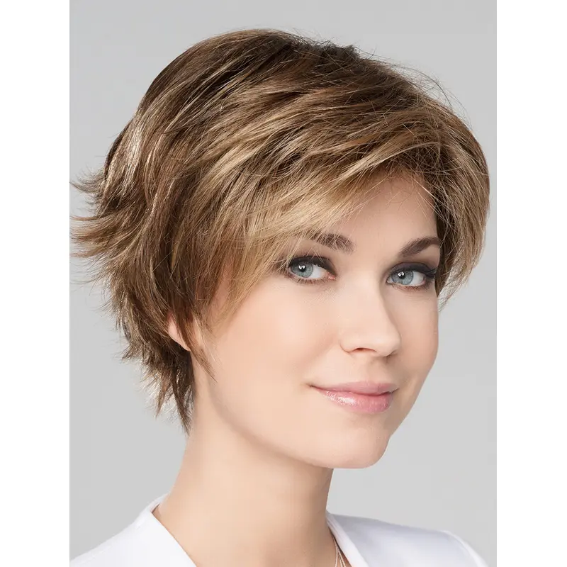 Blonde 8" Boycuts Short New Monofilament Wigs