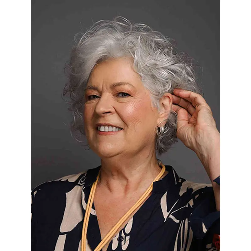Bobs Grey 8" Curly Synthetic Wigs Buy