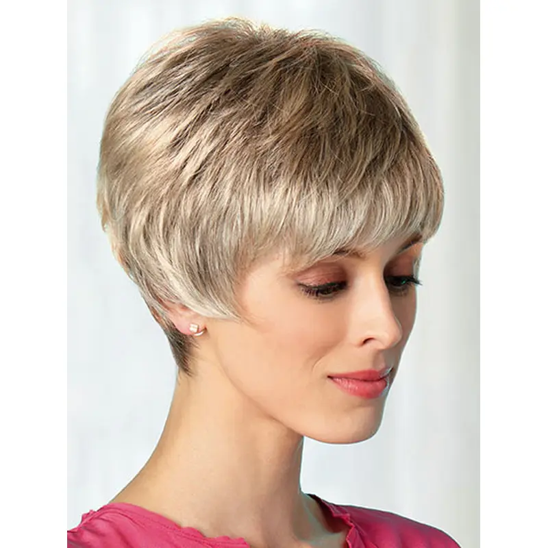 Boycuts Blonde 8" Best Short Wigs