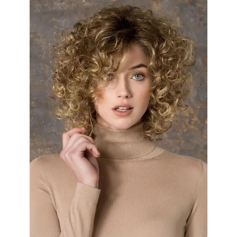 Braw Blonde Curly Synthetic Long Wigs