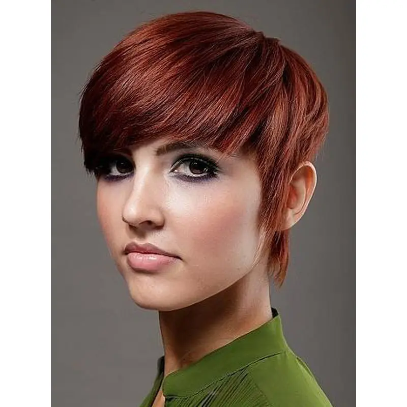 Best Red Straight Short Celebrity Wigs