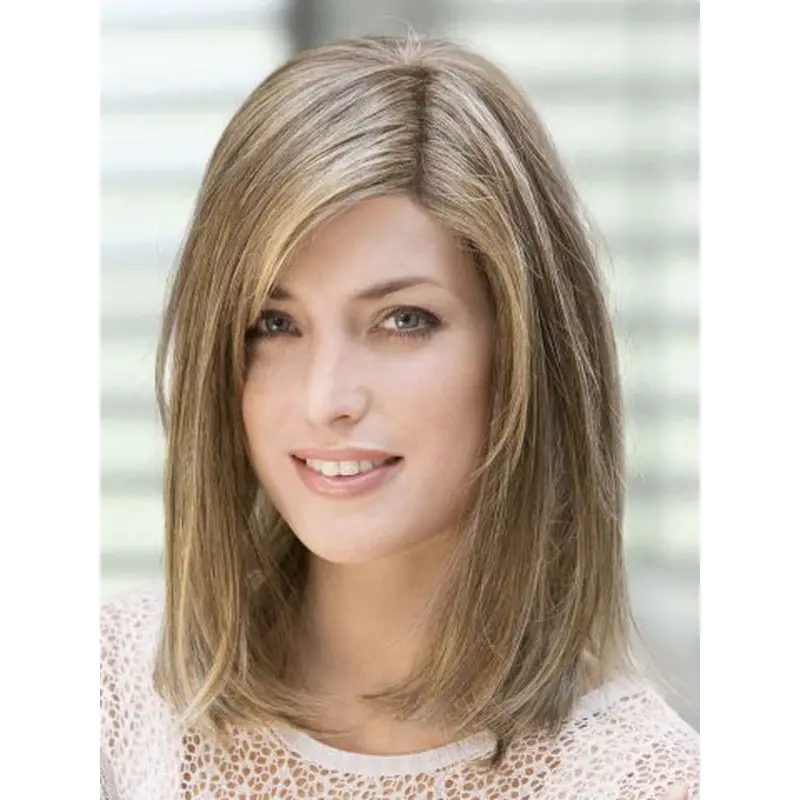 Faddish Straight Shoulder Length Celebrity Wigs