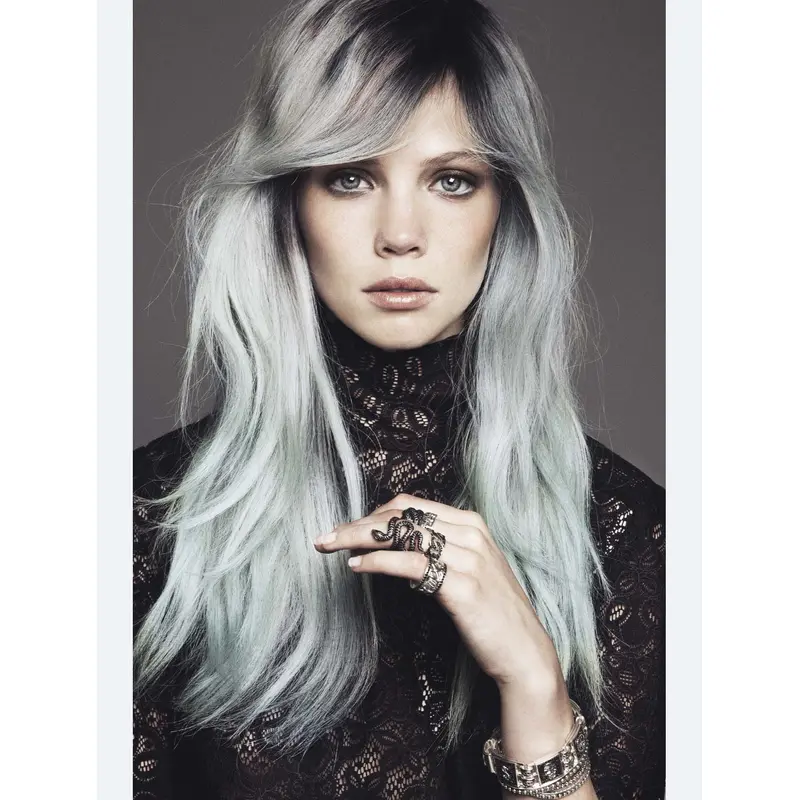 Beautiful Long Straight Perfect Grey Wigs