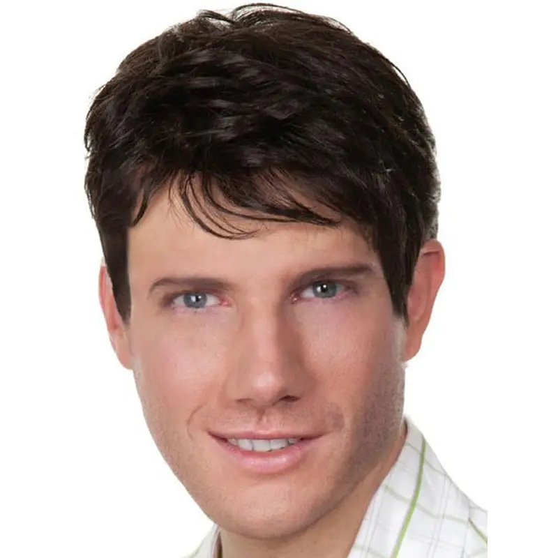 Best Straight Capless Short Men Wigs