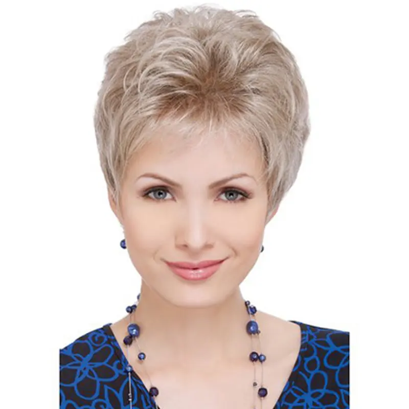 Graceful Blonde Wavy Short Celebrity Wigs