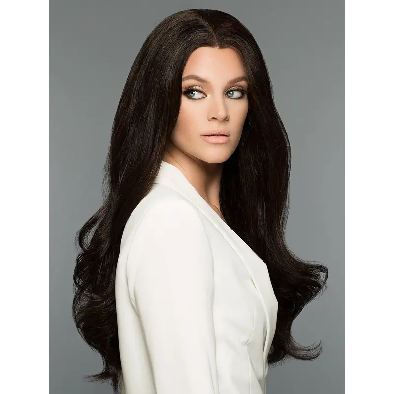 Wavy 100% Hand-Tied Black Without Bangs 100 Hand Tied Wig Human Hair