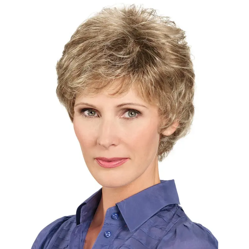 6" Short Wavy Brown Stylish Lace Front Wigs