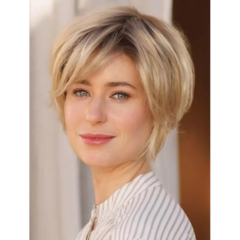 Bobs 8" Short Straight Synthetic Hair Styles