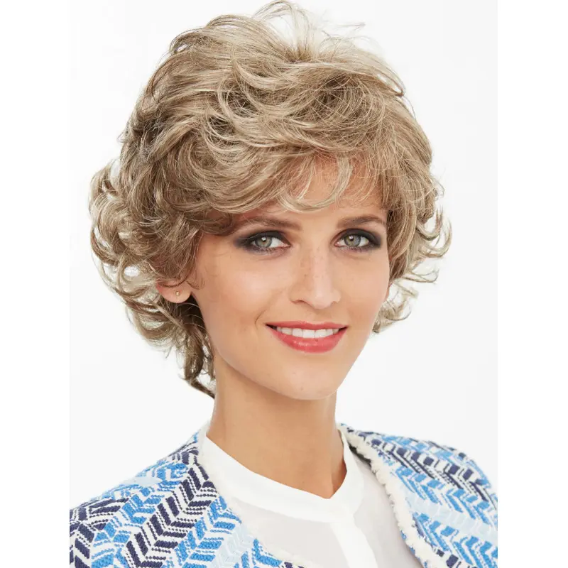 Wavy Capless Blonde Synthetic Latest Short Wigs