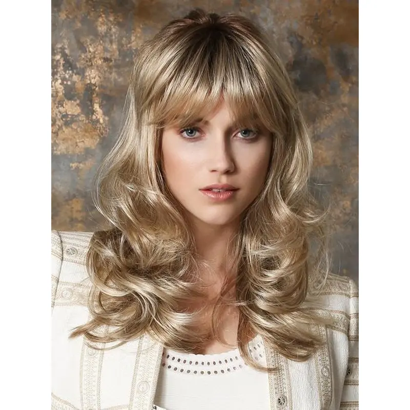 Blonde 16" Wavy Long Classic Wigs