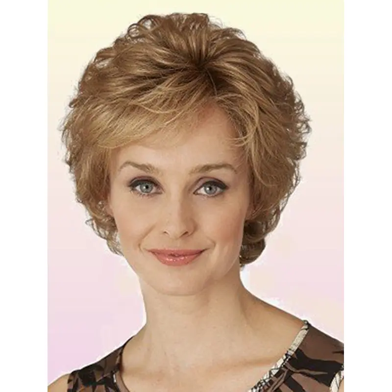 Blonde Wavy Chin Length Classic Wigs