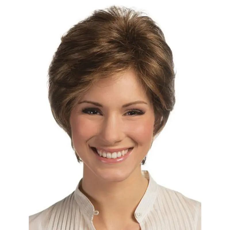 Polite Lace Front Straight Short Remy Human Lace Wigs