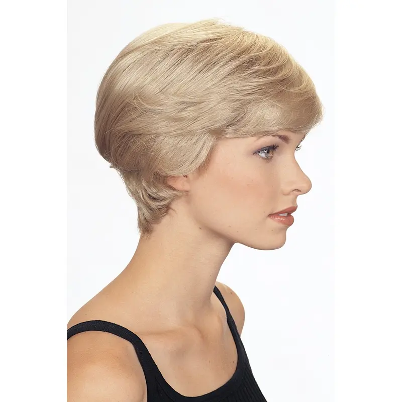 Blonde Elegant Boycuts Wavy Short Wigs