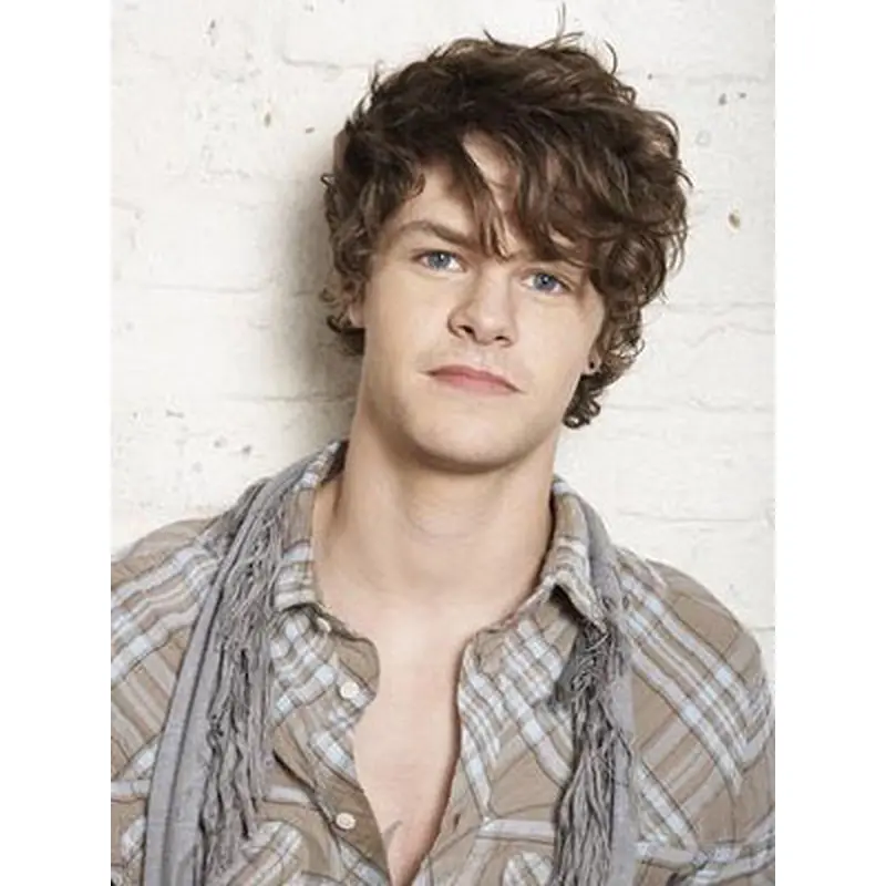 Durable Brown Wavy Short Men Wigs
