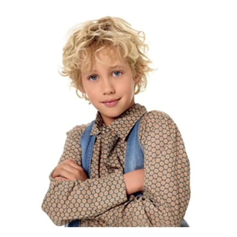 Fashion Blonde Wavy Short Kids Wigs