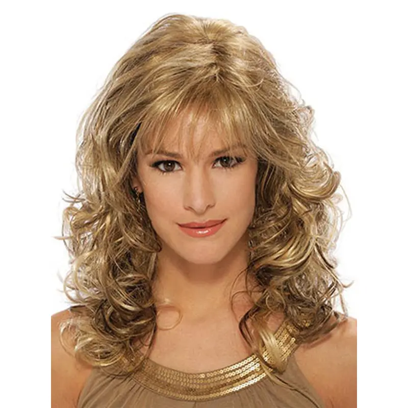 Modern Blonde Wavy Long Classic Wigs