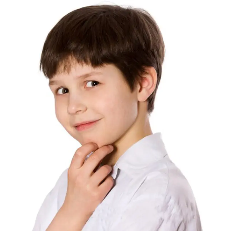 Top Brown Straight Short Kids Wigs