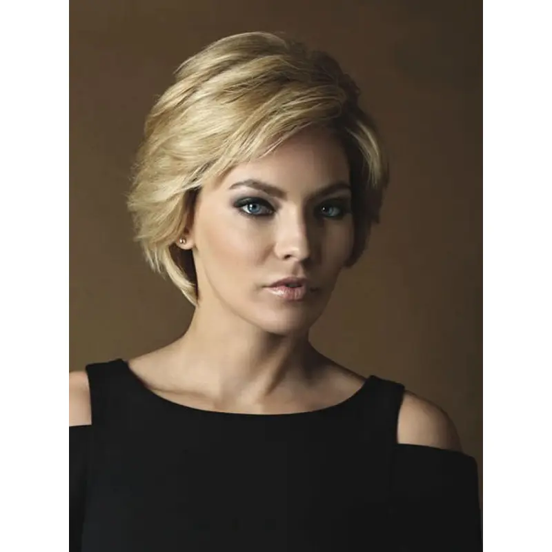 Unique Blonde Monofilament Short Full Lace Wigs For Cancer