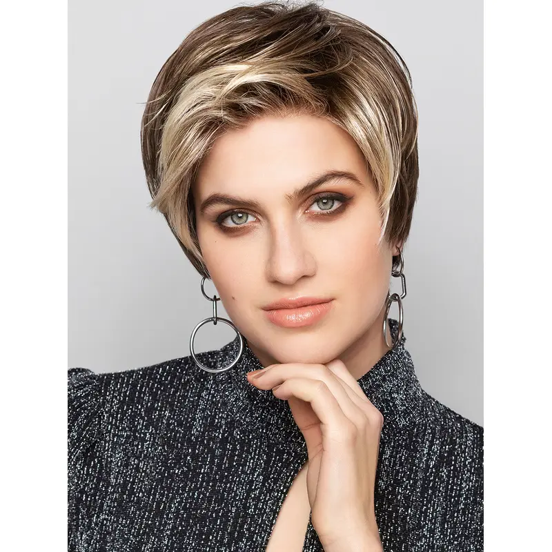Boycuts Synthetic Ombre/2 Tone 8" Straight Short Gorgeous Lace Wigs