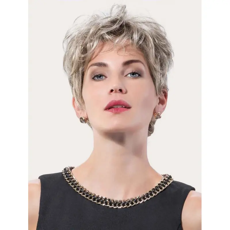 Wavy Blonde Short Synthetic Fashion Monofilament Wigs
