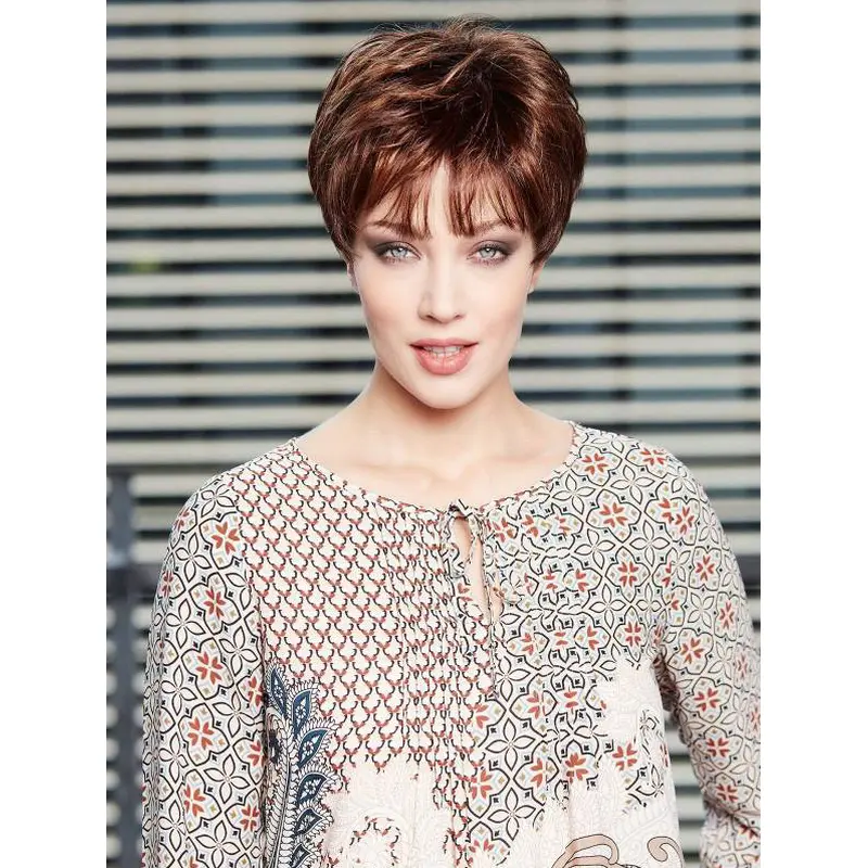 8" Boycuts Straight Synthetic Monofilament Ombre/2 Tone Short Wigs