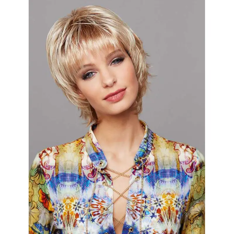 8" Short Straight Blonde Better Lace Wigs