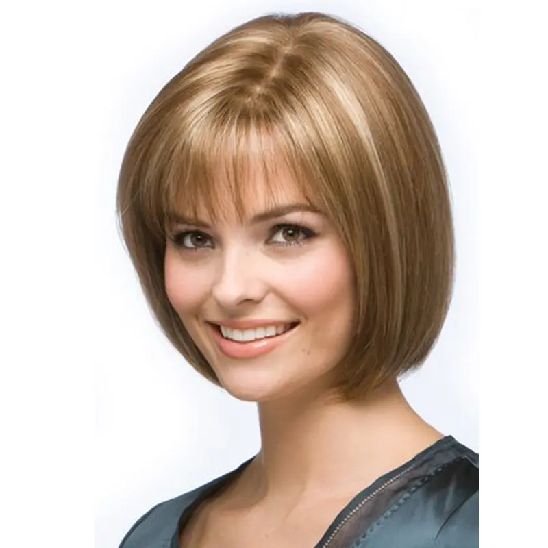 Great Blonde Lace Front Chin Length Wigs For Cancer