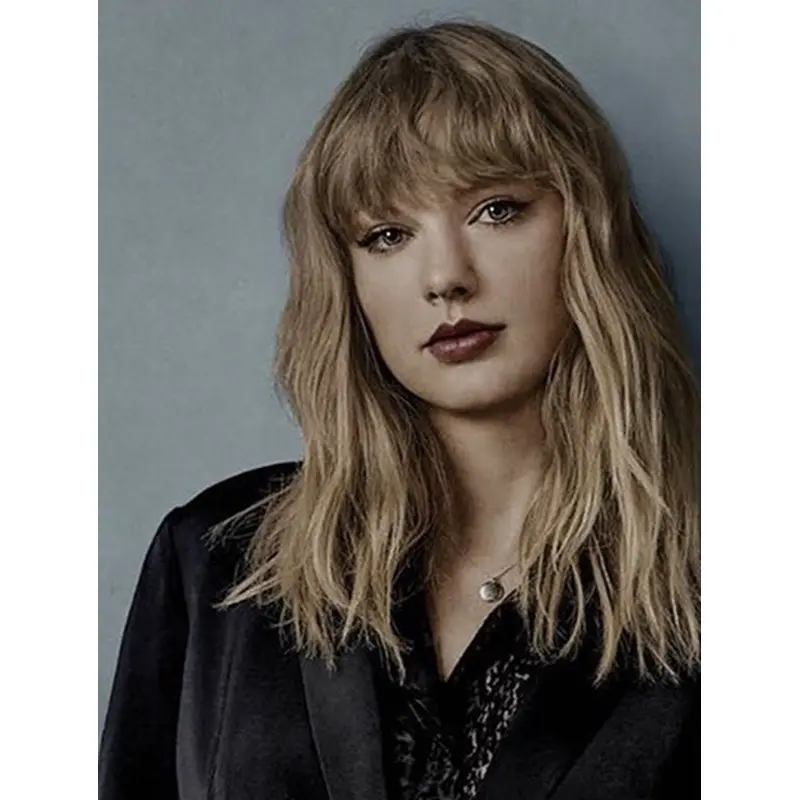 Lace Front Shoulder Length Blonde Wavy With Bangs Taylor Swift Wigs