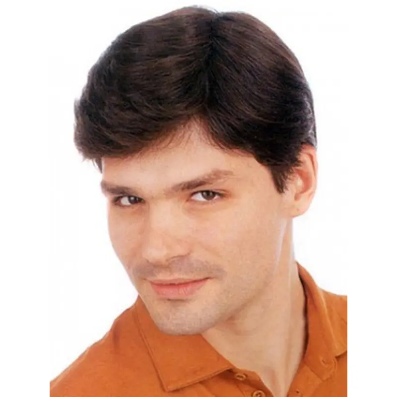 Fashion Monofilament Straight Short Men Toupees