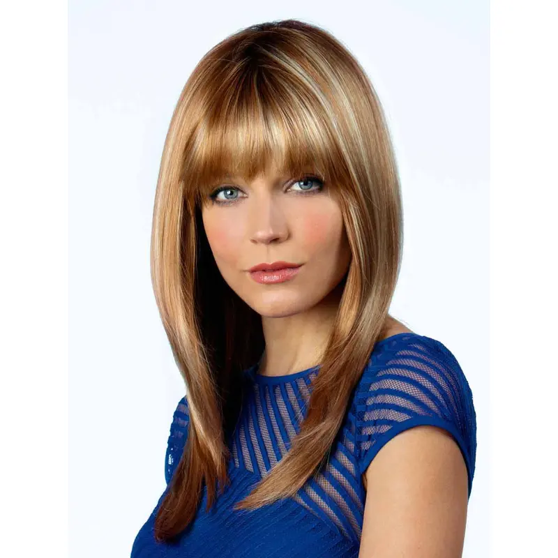 Blonde Straight Long Monofilament Wigs