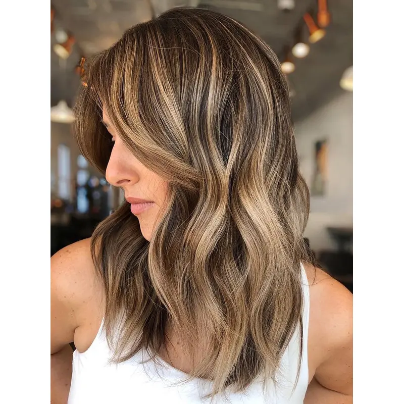 Medium Length Lace Front Wigs Ombre/2 tone 14" Layered Wigs
