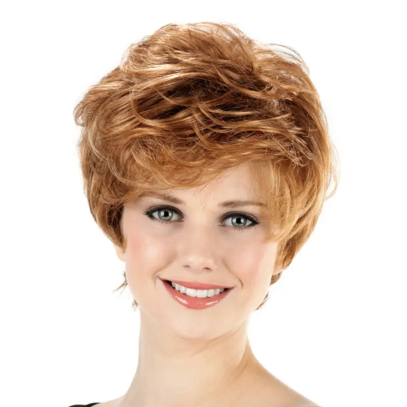 Short Classical Wavy 8" Capless Wigs