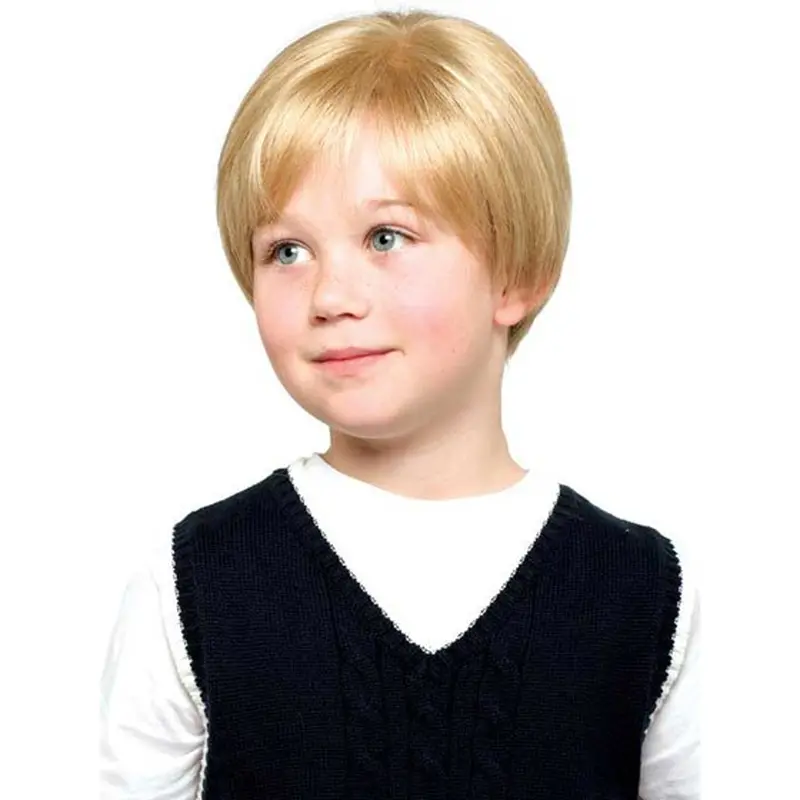 Designed Blonde Lace Front Short Kids Wigs