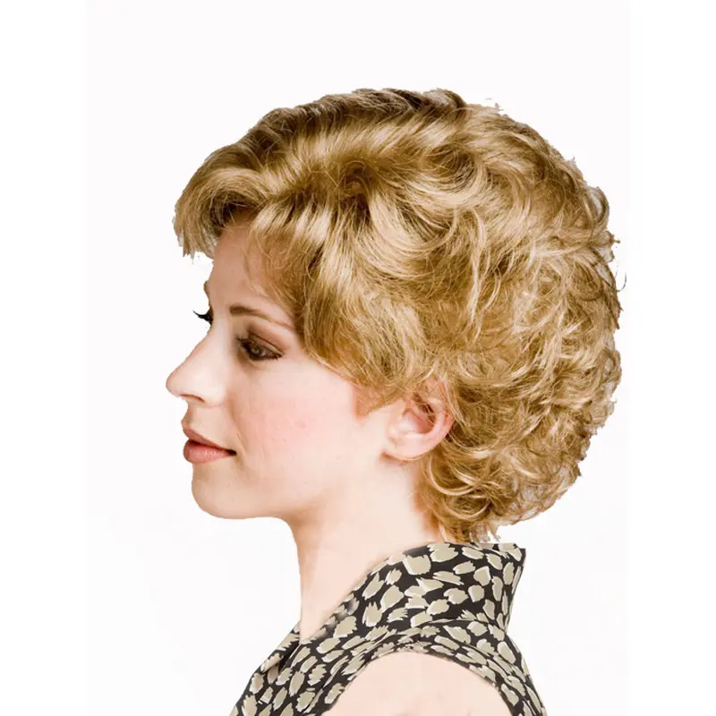 Hot Curly Blonde Classic Fantastic Wigs