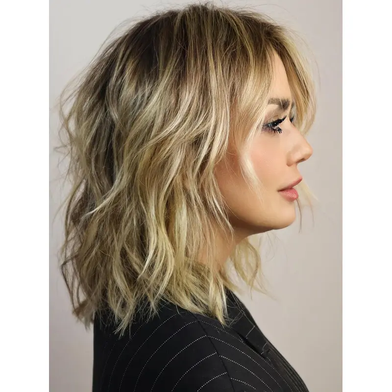 Lace Front Remy Hair Wigs Medium Ombre/2 tone 12" Bobs Wigs